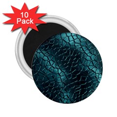 Texture Glass Network Glass Blue 2 25  Magnets (10 Pack)  by Vaneshart