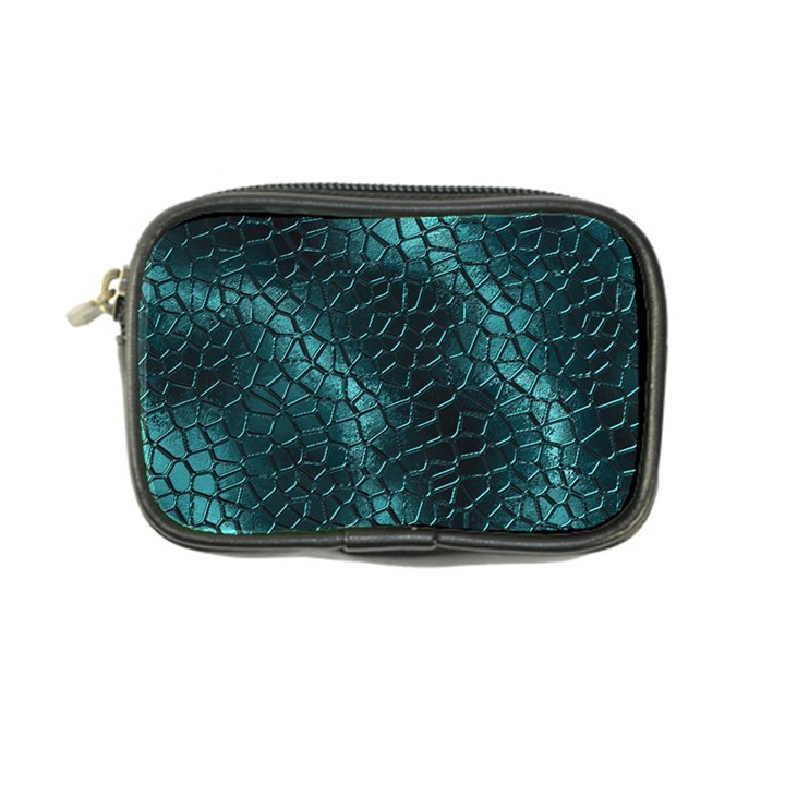 Texture Glass Network Glass Blue Coin Purse