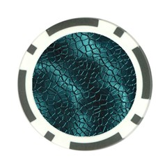 Texture Glass Network Glass Blue Poker Chip Card Guard (10 Pack) by Vaneshart