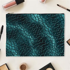 Texture Glass Network Glass Blue Cosmetic Bag (xl) by Vaneshart