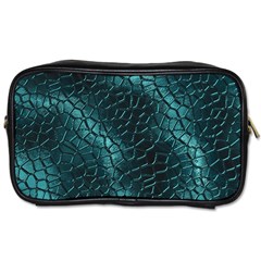 Texture Glass Network Glass Blue Toiletries Bag (one Side) by Vaneshart