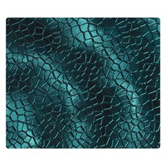 Texture Glass Network Glass Blue Double Sided Flano Blanket (small)  by Vaneshart