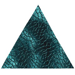 Texture Glass Network Glass Blue Wooden Puzzle Triangle