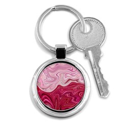 Liquid Marble Trending Abstract Paint Key Chain (round) by Vaneshart