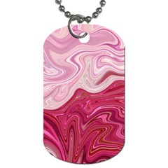 Liquid Marble Trending Abstract Paint Dog Tag (one Side) by Vaneshart