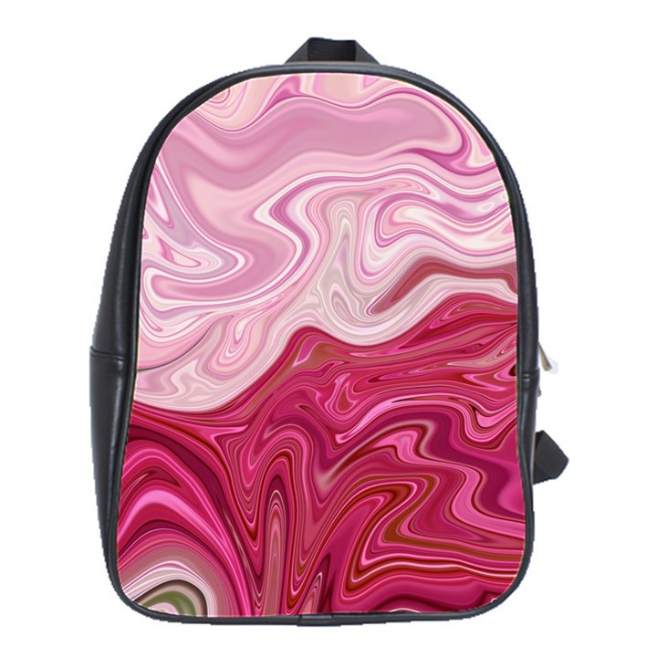 Liquid Marble Trending Abstract Paint School Bag (Large)