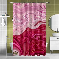 Liquid Marble Trending Abstract Paint Shower Curtain 48  X 72  (small)  by Vaneshart