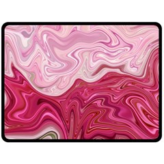 Liquid Marble Trending Abstract Paint Double Sided Fleece Blanket (large)  by Vaneshart