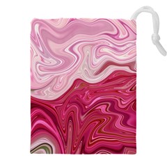 Liquid Marble Trending Abstract Paint Drawstring Pouch (4xl) by Vaneshart