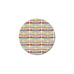 Christmas Digital Paper Golf Ball Marker (4 Pack) by Vaneshart