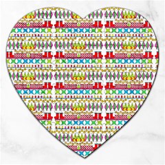 Christmas Digital Paper Jigsaw Puzzle (heart) by Vaneshart