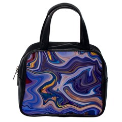 Liquid Marble Background Classic Handbag (one Side) by Vaneshart