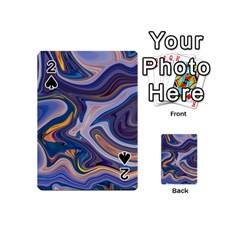 Liquid Marble Background Playing Cards 54 Designs (mini) by Vaneshart