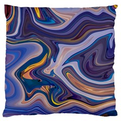 Liquid Marble Background Large Cushion Case (two Sides) by Vaneshart