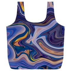 Liquid Marble Background Full Print Recycle Bag (xxxl)