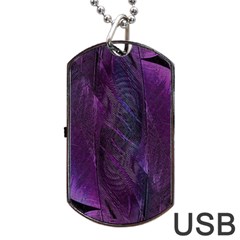 Abstract Form Pattern Texture Dog Tag Usb Flash (one Side) by Vaneshart