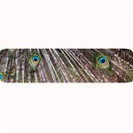 Peacock Feathers Pattern Colorful Large Bar Mats 32 x8.5  Bar Mat