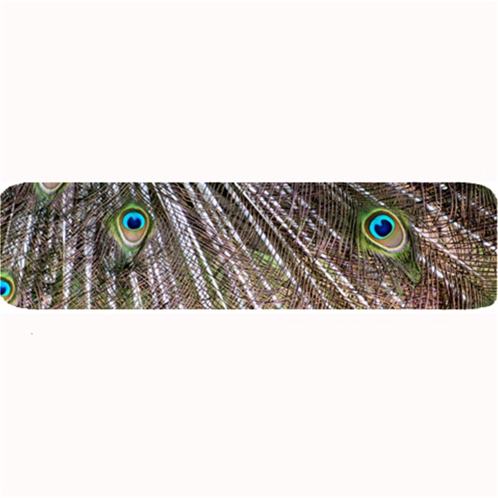 Peacock Feathers Pattern Colorful Large Bar Mats