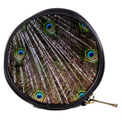 Peacock Feathers Pattern Colorful Mini Makeup Bag by Vaneshart