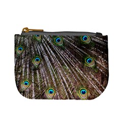 Peacock Feathers Pattern Colorful Mini Coin Purse by Vaneshart