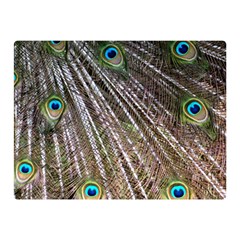 Peacock Feathers Pattern Colorful Double Sided Flano Blanket (mini)  by Vaneshart