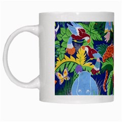 Animated Safari Animals Background White Mugs