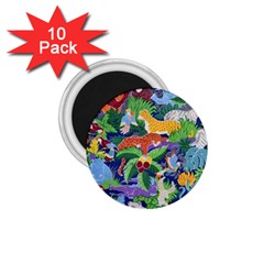 Animated Safari Animals Background 1 75  Magnets (10 Pack)  by Vaneshart