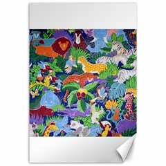 Animated Safari Animals Background Canvas 24  x 36 