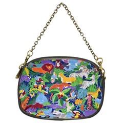 Animated Safari Animals Background Chain Purse (Two Sides)