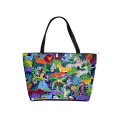 Animated Safari Animals Background Classic Shoulder Handbag