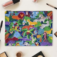 Animated Safari Animals Background Cosmetic Bag (XL)