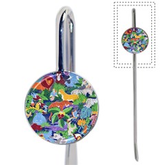 Animated Safari Animals Background Book Mark