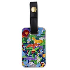 Animated Safari Animals Background Luggage Tag (one side)