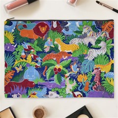 Animated Safari Animals Background Cosmetic Bag (XXXL)