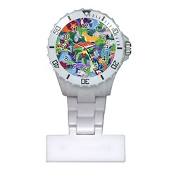 Animated Safari Animals Background Plastic Nurses Watch