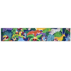 Animated Safari Animals Background Large Flano Scarf 