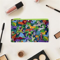 Animated Safari Animals Background Cosmetic Bag (XS)