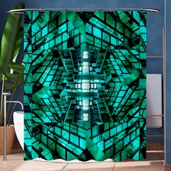 Texture Building Structure Pattern Shower Curtain 60  X 72  (medium)  by Vaneshart