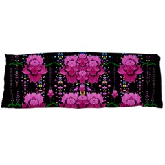 In The Dark Is Rain And Fantasy Flowers Decorative Body Pillow Case (dakimakura) by pepitasart