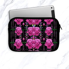 In The Dark Is Rain And Fantasy Flowers Decorative Apple Ipad Mini Zipper Cases by pepitasart