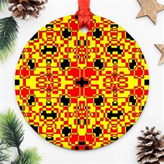 Rby 72 Round Ornament (two Sides) by ArtworkByPatrick