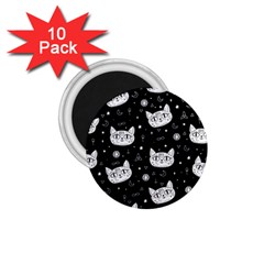 Gothic Cat 1 75  Magnets (10 Pack)  by Valentinaart