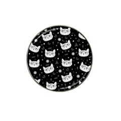 Gothic Cat Hat Clip Ball Marker by Valentinaart