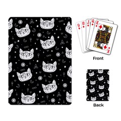 Gothic Cat Playing Cards Single Design (rectangle) by Valentinaart