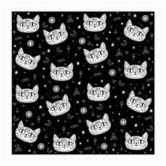 Gothic Cat Medium Glasses Cloth (2 Sides) by Valentinaart