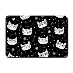 Gothic Cat Small Doormat  by Valentinaart