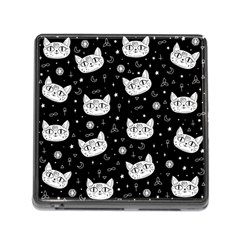 Gothic Cat Memory Card Reader (square 5 Slot) by Valentinaart