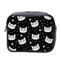 Gothic Cat Mini Toiletries Bag (two Sides) by Valentinaart