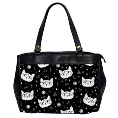 Gothic Cat Oversize Office Handbag (2 Sides) by Valentinaart