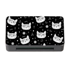 Gothic Cat Memory Card Reader With Cf by Valentinaart